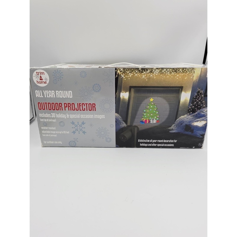 Outdoor Projector All Year Round Holiday Christmas ‎ Trim a Home K-mart Vintage
